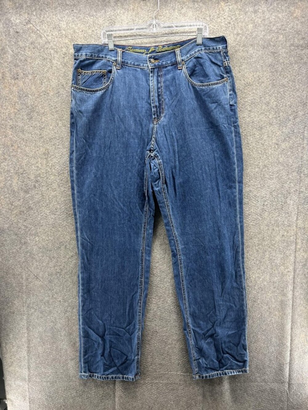 Tommy Bahama Jeans Mens 40x34 Blue Classic Fit Straight Denim Medium Wash Casual